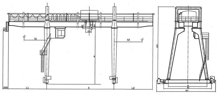 MGH型電動(dòng)葫蘆門式起重機(jī)